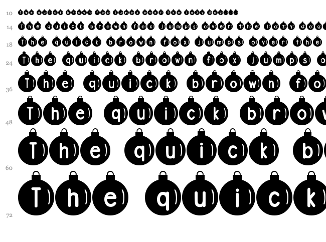 DJB Ornamental font waterfall